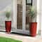 Glitzhome® Oversized Gradient Faux Ceramic Tall Plastic Planters, 2ct.